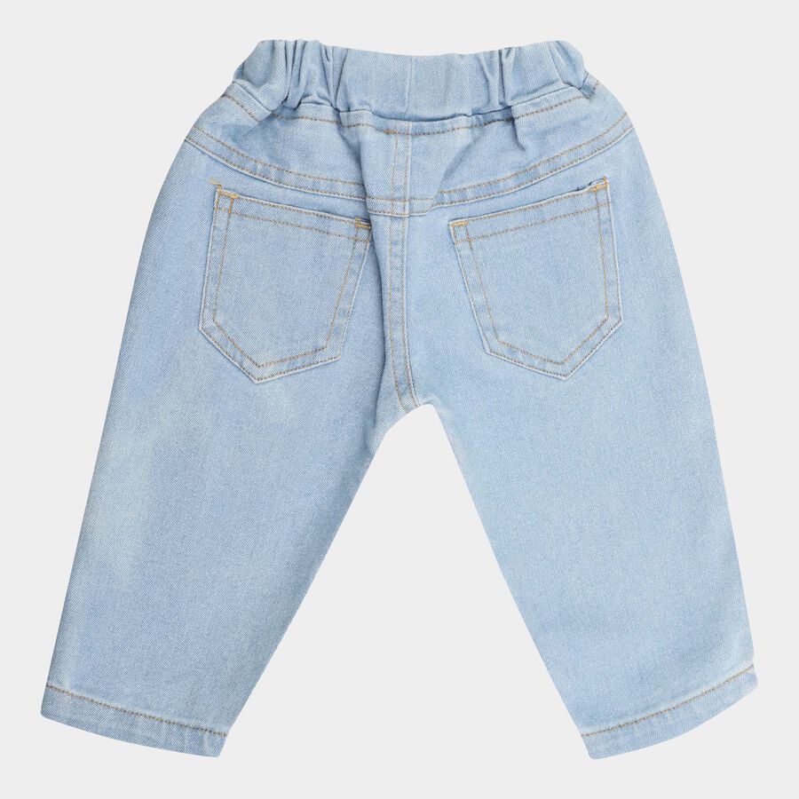 Infants Elasticated Jeans, Light Blue, large image number null