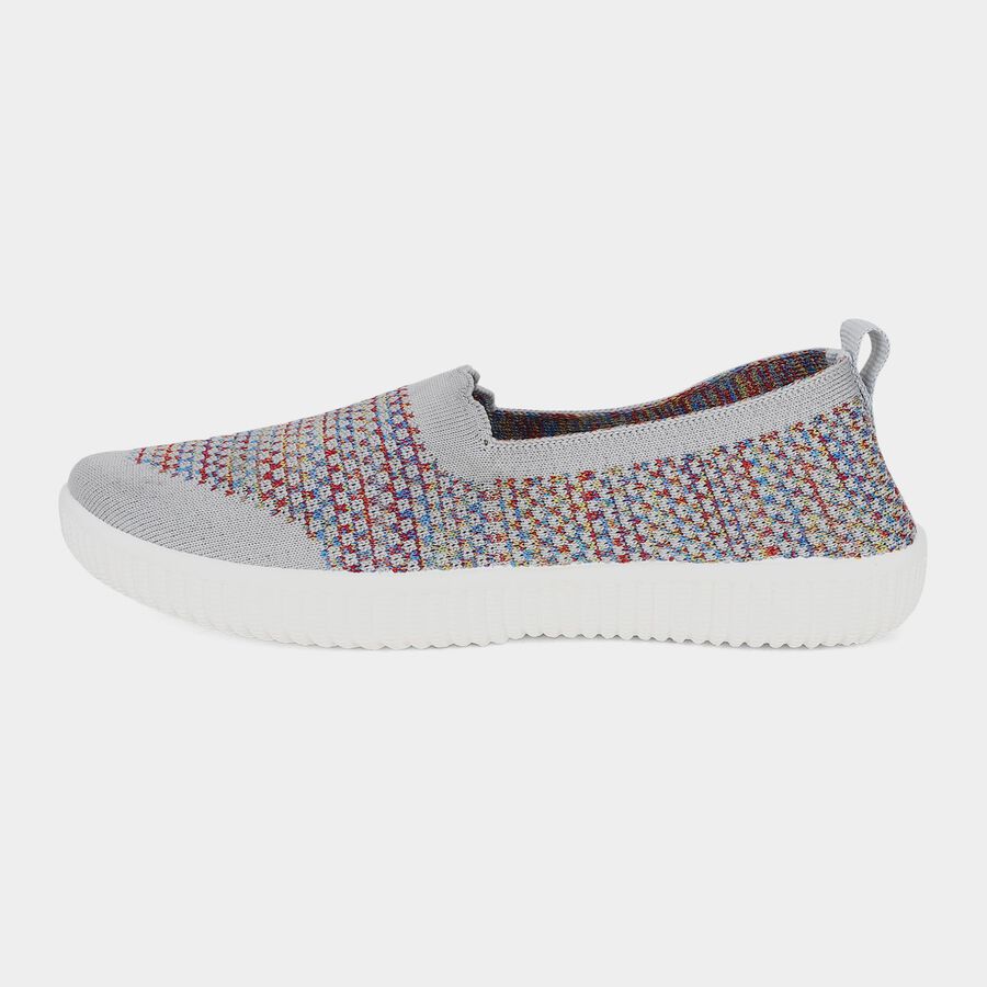 Women's Grey Slip-On Casual Shoes, Grey, large