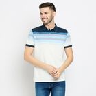 Men's Collared Half Sleeves T-Shirt , Mid Blue, small image number null