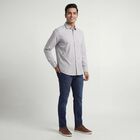 Men's Grey Regular Fit Casual Shirt, Light Grey, small