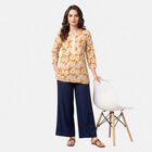 Women's Coral Straight Kurti, Coral, small