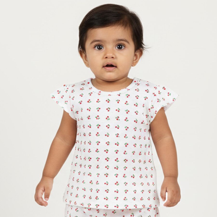 Infants' 100% Cotton T-Shirt, Red, large image number null