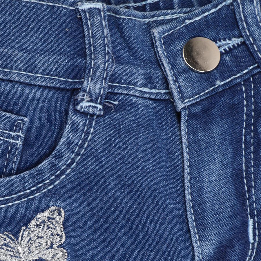 Girls' Shorts , Mid Blue, large image number null