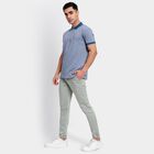 Men's Slim Fit Casual Trousers , हल्का हरा, small image number null