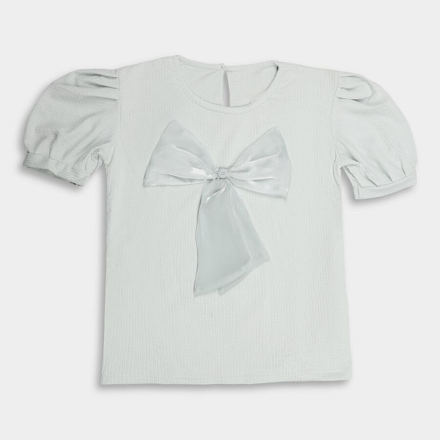 Girls' T-Shirt, हल्का हरा, large image number null