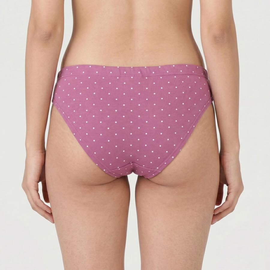 Women's Assorted Regular Fit Polka Dot Panty, चुनिंदा, large