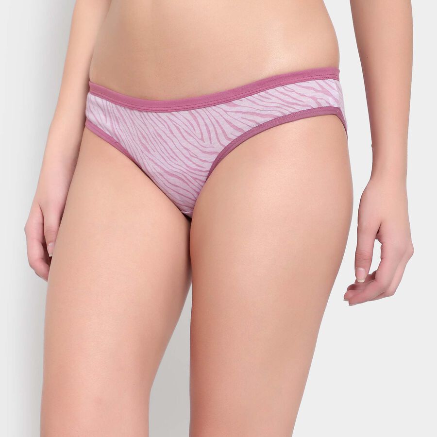 Printed Cotton Panty, Lilac, large image number null