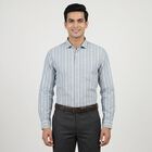 Men Blue Classic Formal Shirt, Mid Blue, small