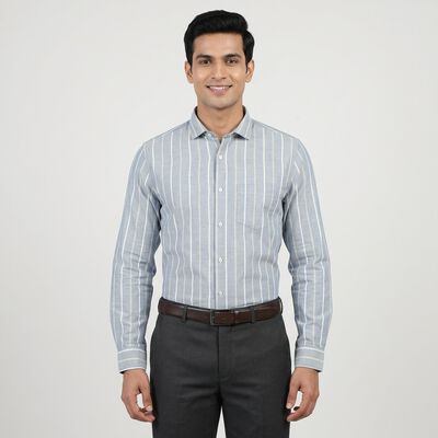 Men Blue Classic Formal Shirt