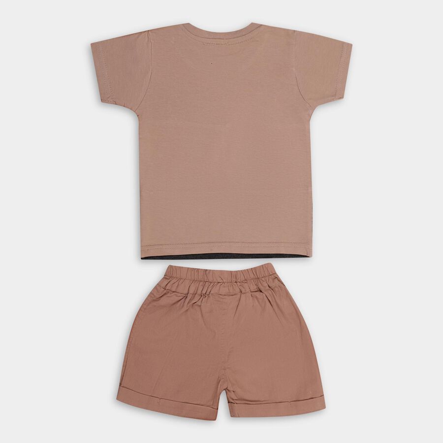 Infant Boys' 100% Cotton Baba Suit , Beige, large image number null