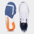 Men's White Lace-Up Sneakers, सफ़ेद, small