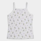 Girls' 100% Cotton Vest (Pack of 2), White, small