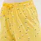 Women's Bright Yellow Floral Printed Full-Length Pyjama, Yellow, small image number null
