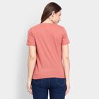 Ladies' Round Neck T-Shirt, गुलाबी, small image number null