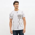 Men's Round Neck Half Sleeves T-Shirt, सफ़ेद, small image number null