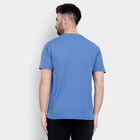 Round Neck T-Shirt, मध्यम नीला, small image number null