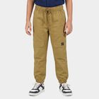 Boys' Khaki Tan Regular Fit Cargo Trousers, खाकी, small