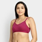 Ladies' Cotton Bra, Wine, small image number null
