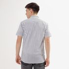 Men's Rich White Cotton Regular Collar Casual Shirt, White, small image number null