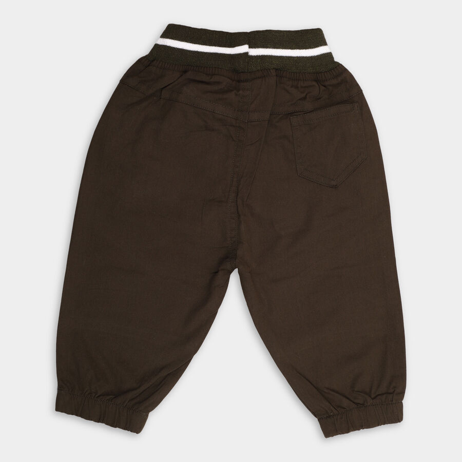 Kids' Cotton Cotton Trousers, Olive, large image number null