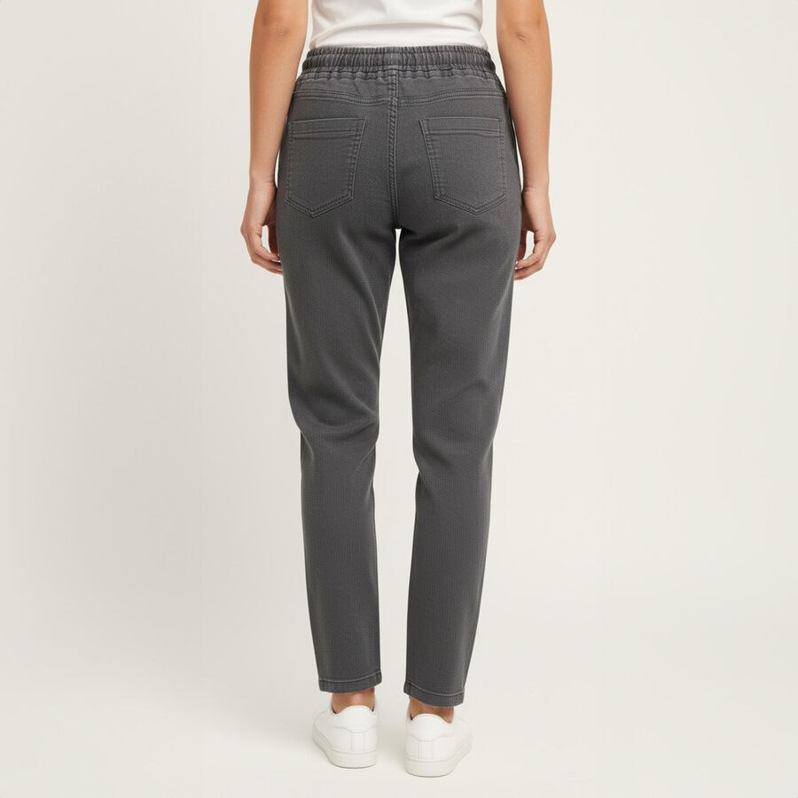 Boys' Charcoal Grey Regular Fit Jogger Jeans, Light Grey, large