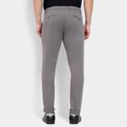 Men's Slim Fit Casual Trousers, हल्का ग्रे, small image number null