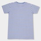 Boys' Light Blue Cotton Round Neck Casual Half Sleeve T-Shirt, हल्का नीला, small image number null