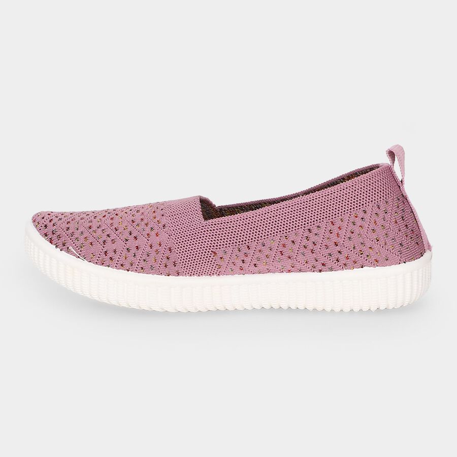 Women's Pink Slip-On Casual Shoes, गुलाबी, large