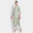 Ladies' 100% Cotton Kurta, Light Green, small image number null