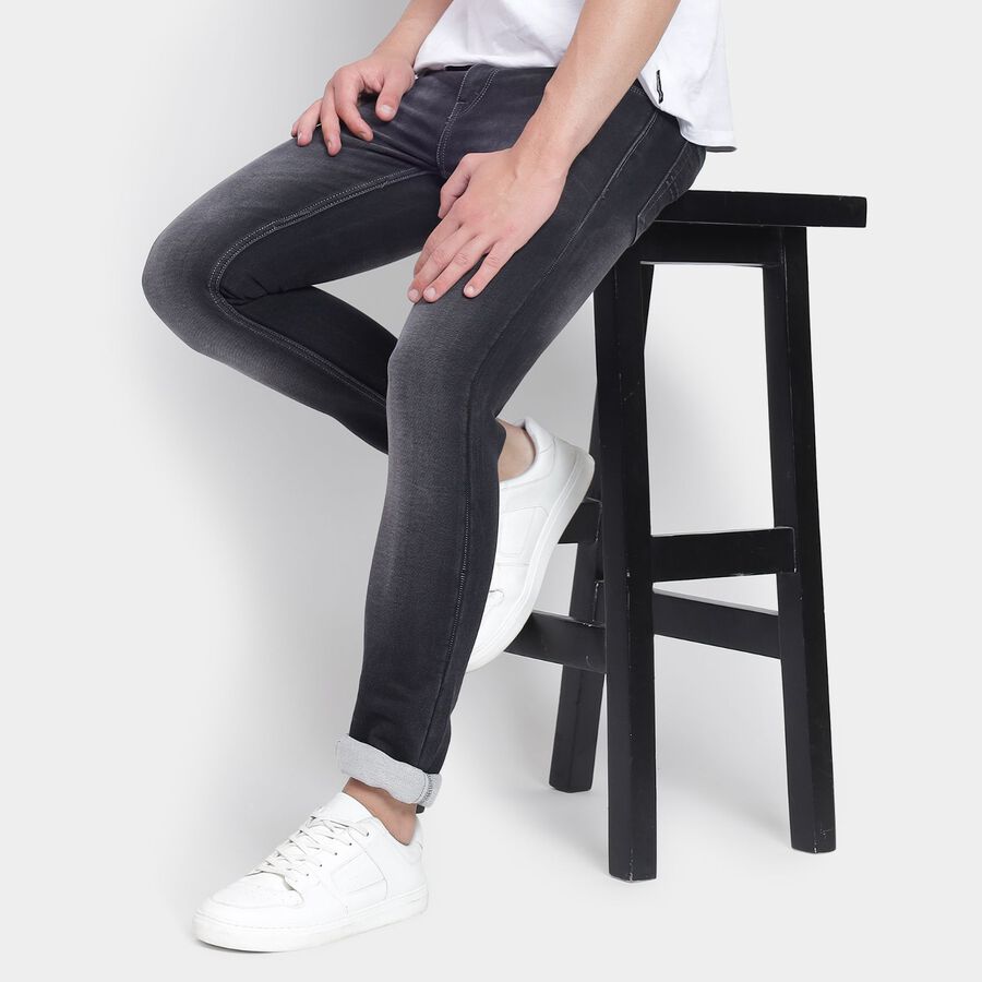 Men's Skinny Jeans, Light Grey, large image number null