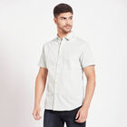 Solid Casual Shirt, Light Green, small image number null