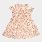 Girls Cotton Frock, Off White, small image number null