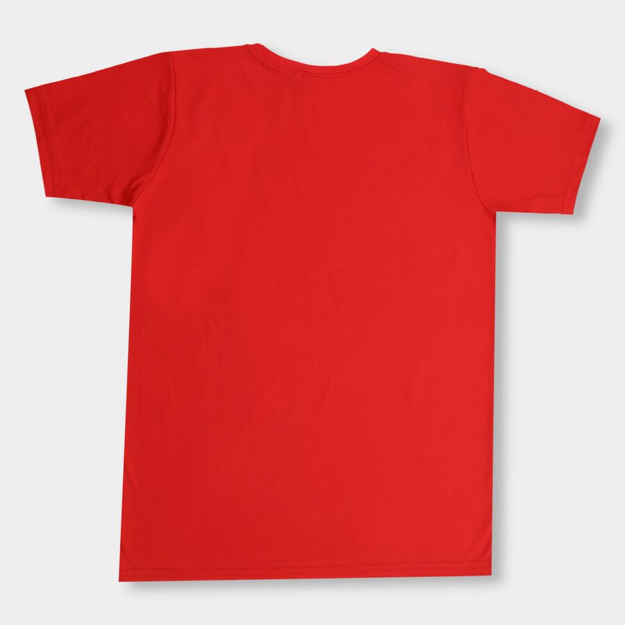 Boys' Half Sleeves T-Shirt , Red, large image number null