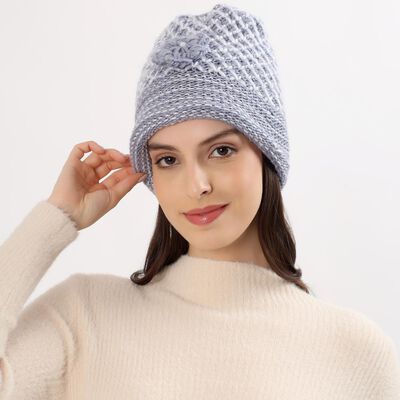 Women's Light Lavender Knitted Beanie Cap