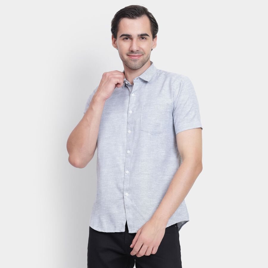 Men's Casual Shirt, हल्का ग्रे, large image number null