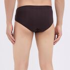 Men's 100% Cotton V-Cut Briefs, Brown, small image number null