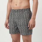 Men's Dark Grey Cotton Regular Fit Solid Boxers, गहरा ग्रे, small
