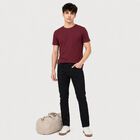 Men's Black Slim Fit Solid Jeans, Black, small