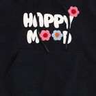 Girls Deep Midnight Navy Blue Hooded Neck Casual Sweatshirt, Navy Blue, small image number null