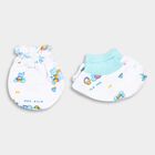 Infants' Cotton Gift Set (Cap, Mittens, Booties), White, small