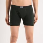 Men's Cotton Trunk, Dark Green, small