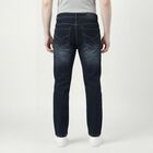 Men's Blue Slim Fit Classic Jeans, Dark Blue, small