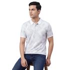 Men's Light Grey Cotton Polo Neck Classic T-Shirt, हल्का ग्रे, small