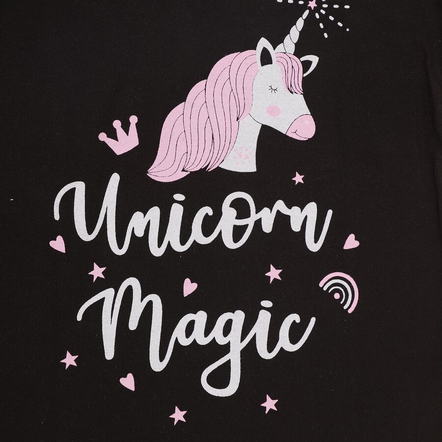 Girls' T-Shirt , Black, large image number null