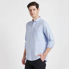 Solid Casual Shirt, Light Blue, small image number null