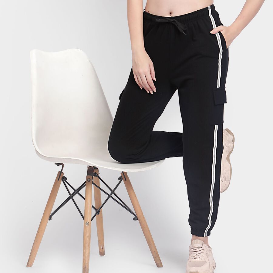 Ladies' Track Pants , काला, large image number null