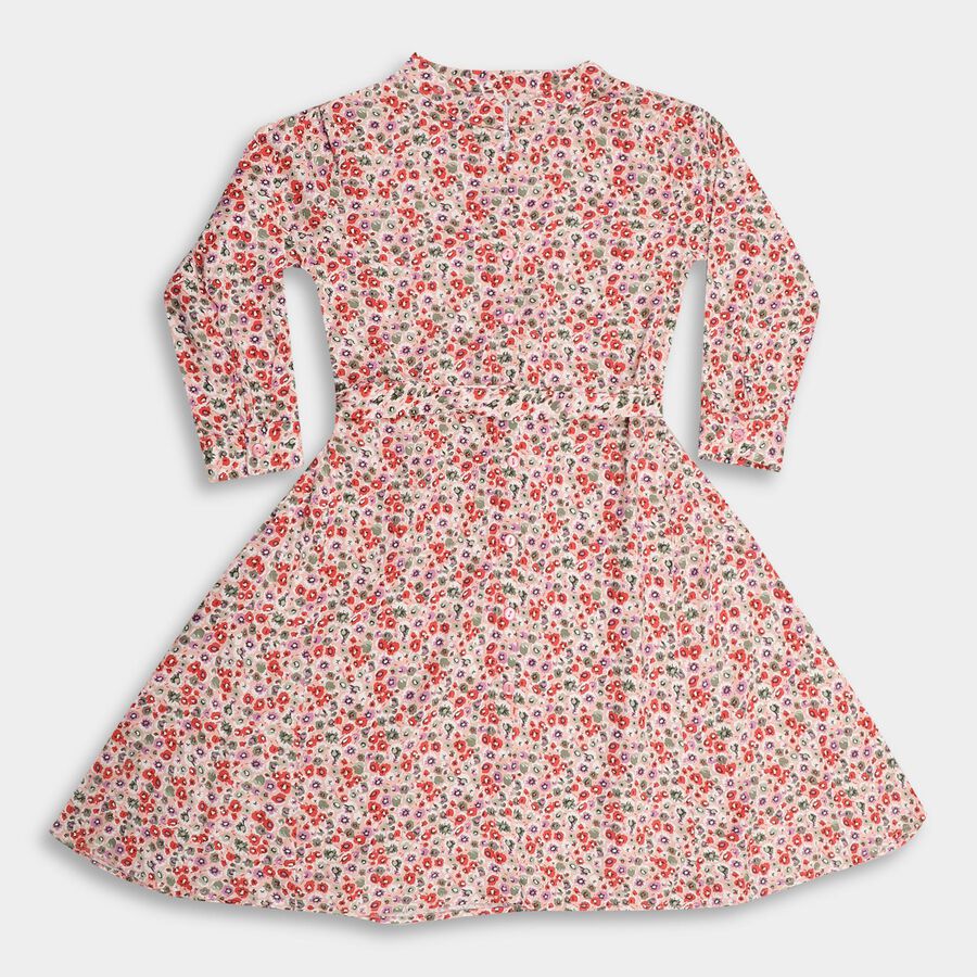 Girls' Dress, Pink, large image number null