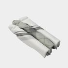 Men's White Checked Pack of 3 Handkerchief, Light Grey, small