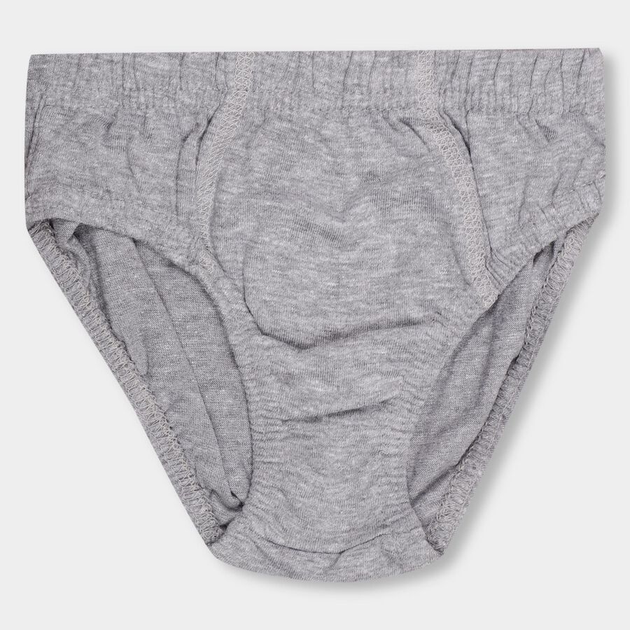 Boys' 100% Cotton Briefs , Mid Blue, large image number null