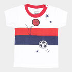 Infants Cotton Round Neck T-Shirt, White, small image number null